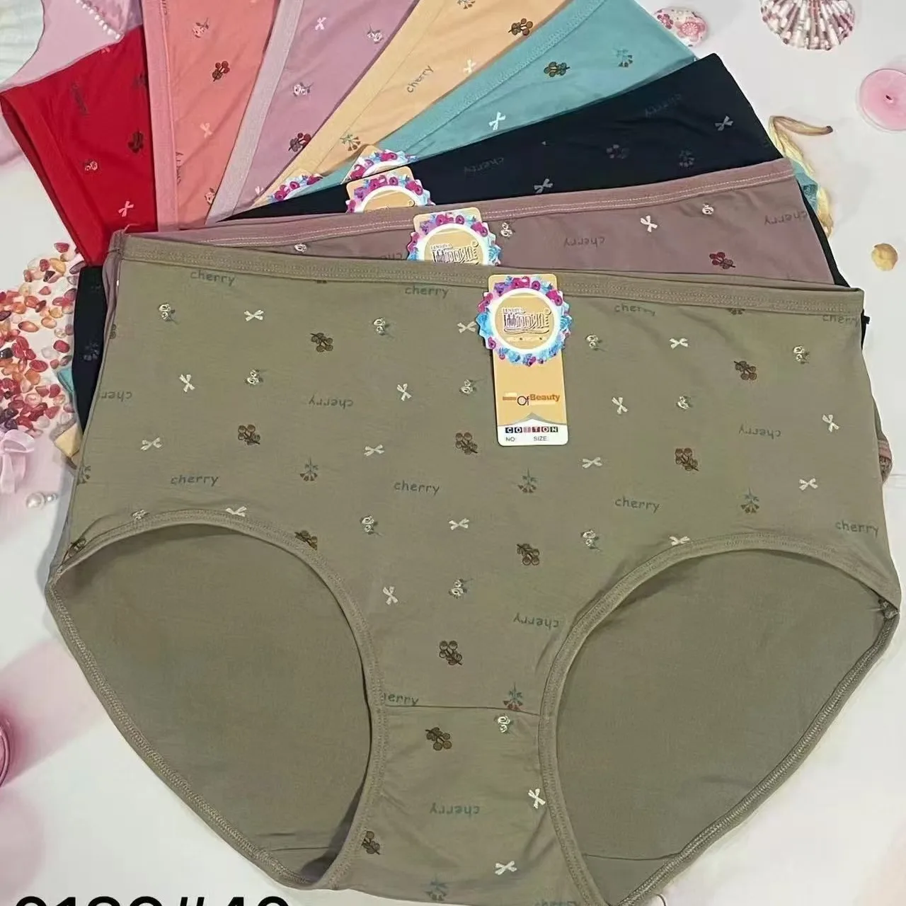 Cheap Wholesale 10Pcs/lot Modal Pentagram Pattern Underwears Women Panties Plus Size 7XL  Cotton Lingeries Lady\'s Briefs