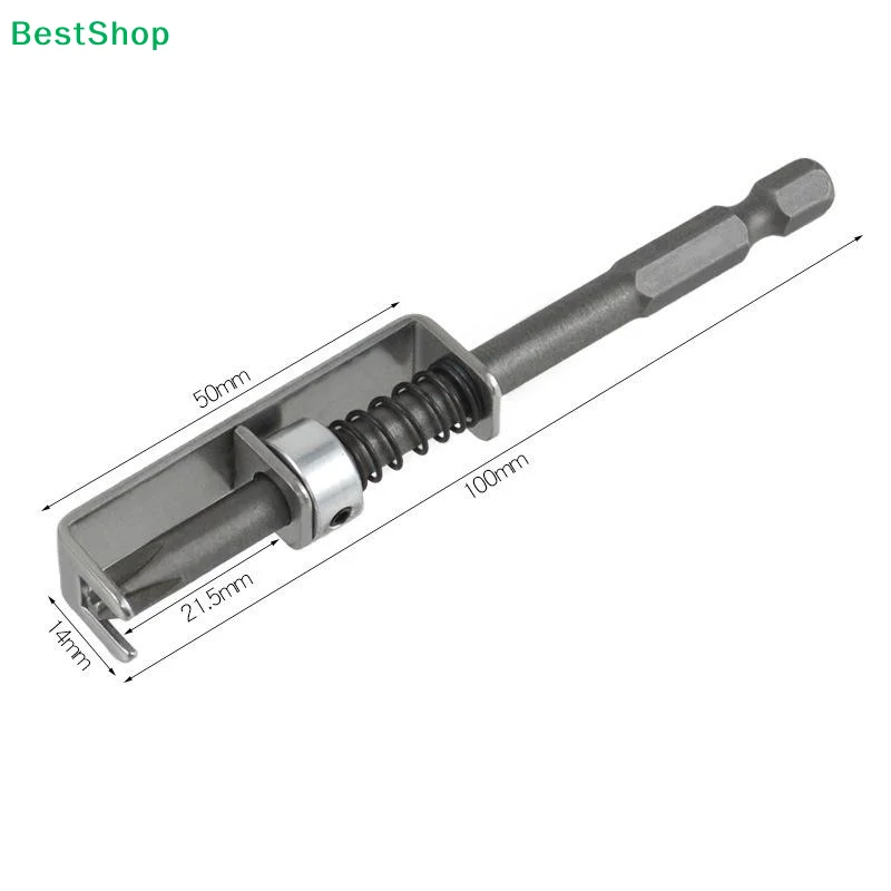 〔R〕Spring-Loaded Screw Holding Drill Bit - Anti-Drop Self-Centering Screwdriver Bit for Safe Screw Installation