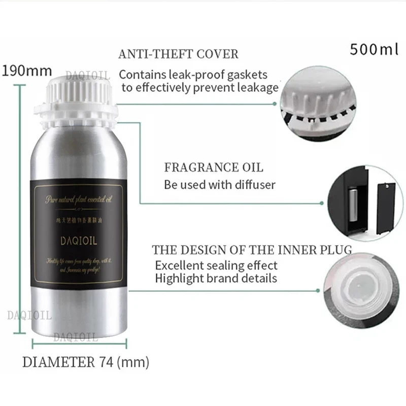 100ml Essential Oil For Aroma Diffuser Hotel Air Freshener Scent Machine Waterless Diffuser Room Fragrance