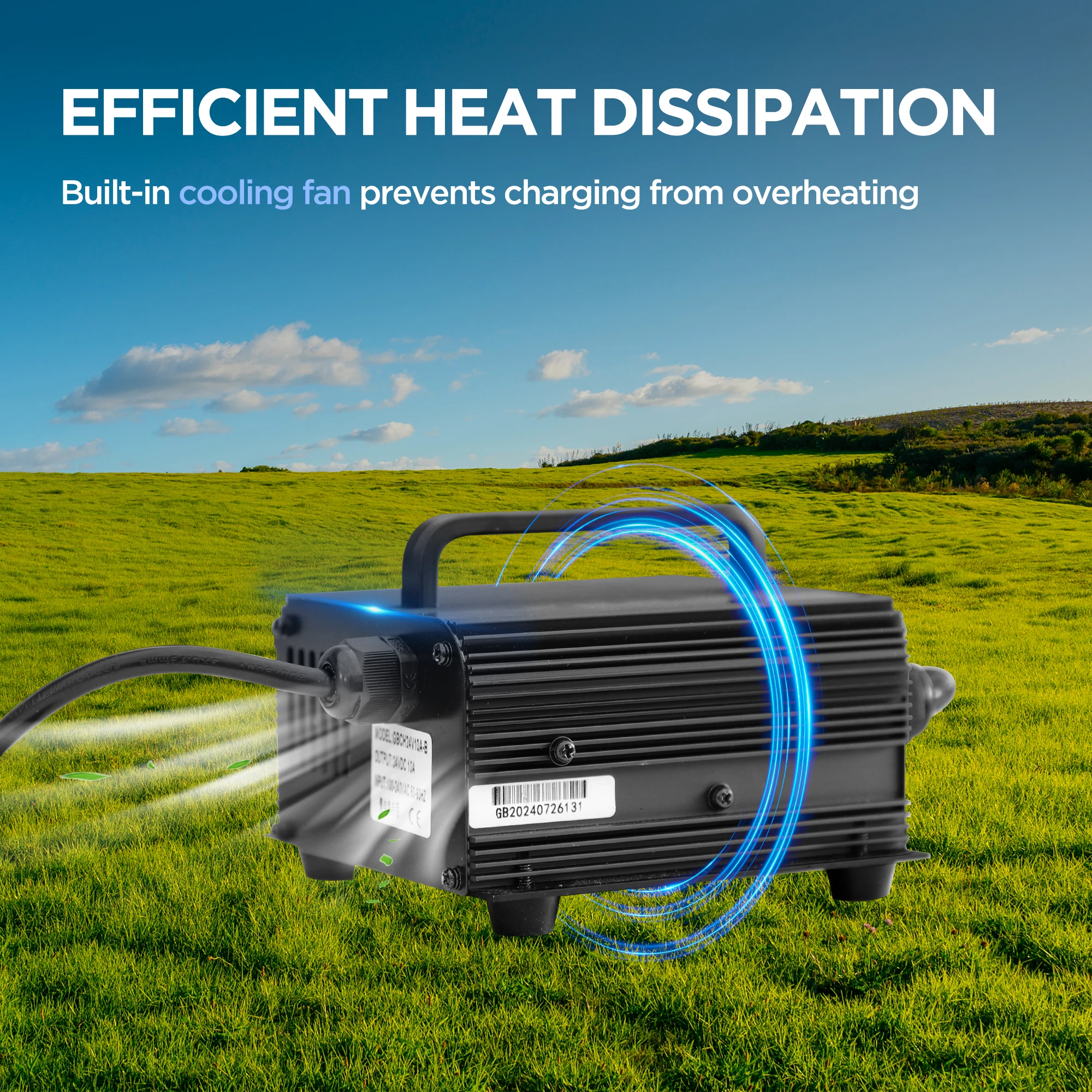 شاحن بطارية ليثيوم 10 أمبير 24 فولت لشاحنة رافعة شوكية HELI CBD15J-Li3