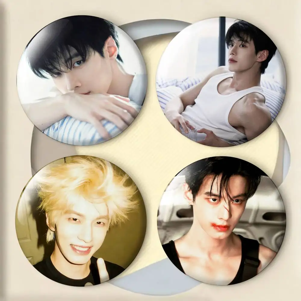 Nick He Yu Jin Chao Laser Badge Creative Pins Brooch for Bag Clothes Hat Decor Gifts Fans Collect