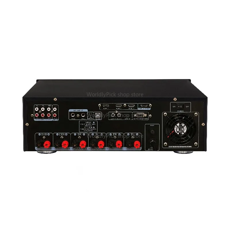 Home Theater Karaoke Amplifier Receiver 5.1 AV Receiver Class D Amp Integrated Amplifier OEM ODM Home Cinema