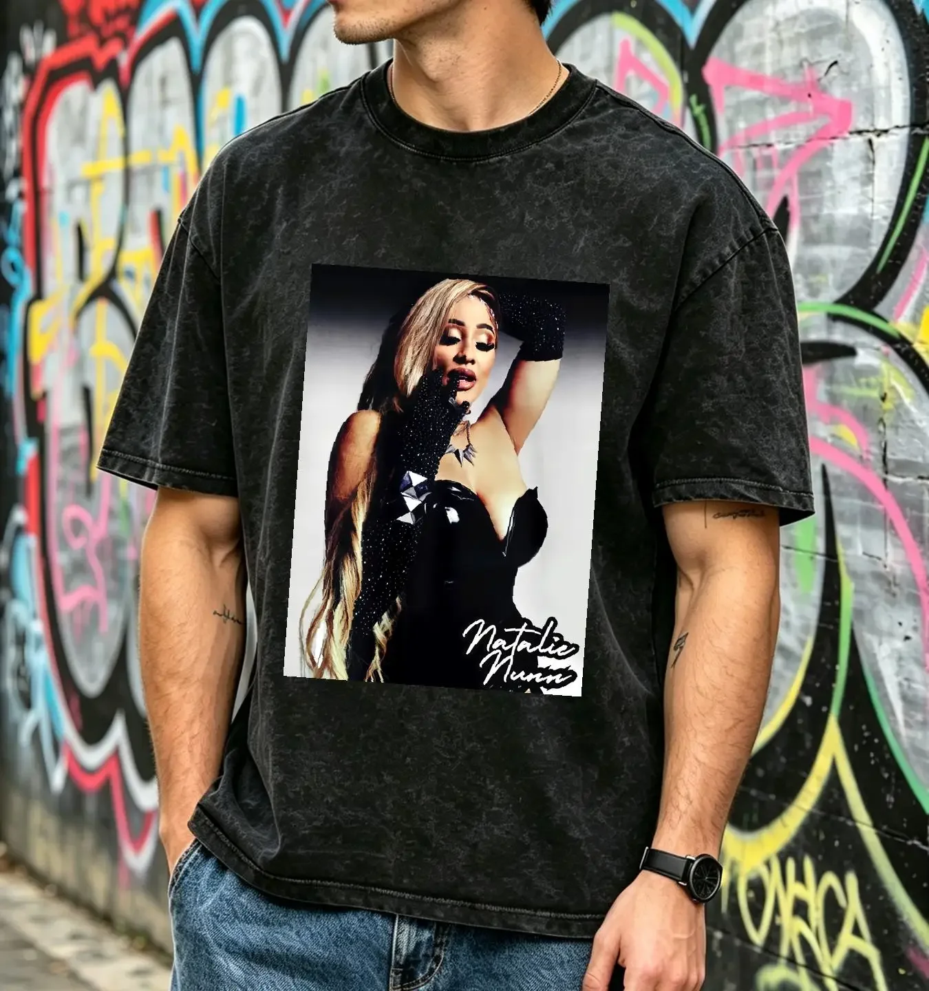 washed T Shirt Natalie Nunn Zeus Baddies Heavy Cotton long or short sleeves vintage Washed Soft Stylish Breathable homme