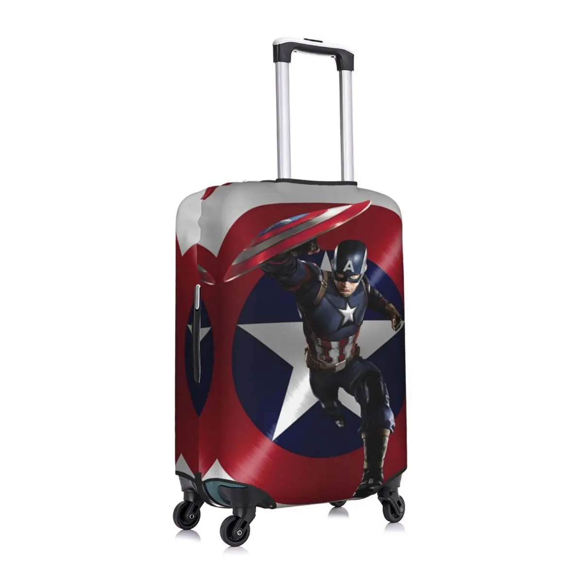 Captain America 3D Printing Suitcase Cover Fashion LOGO Elastic Business Protection Luggage Accesories Vacation