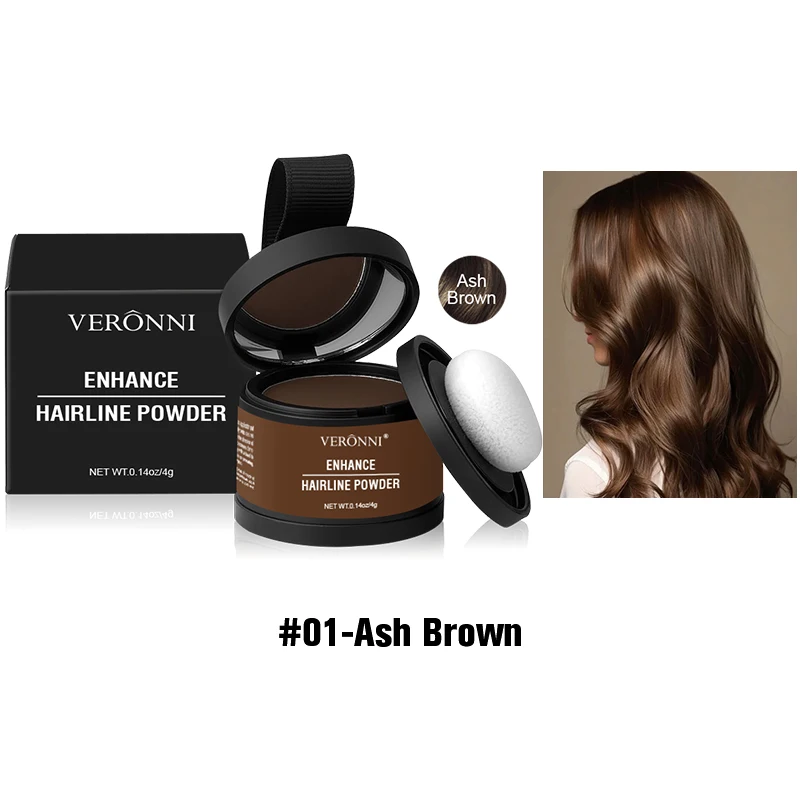 VERONNI Haarlijn Poeder Haarlijn Schaduw Poeder Make-up Haar Concealer Voorhoofd Vulling Natuurlijke Cover Unisex Haaruitval Product