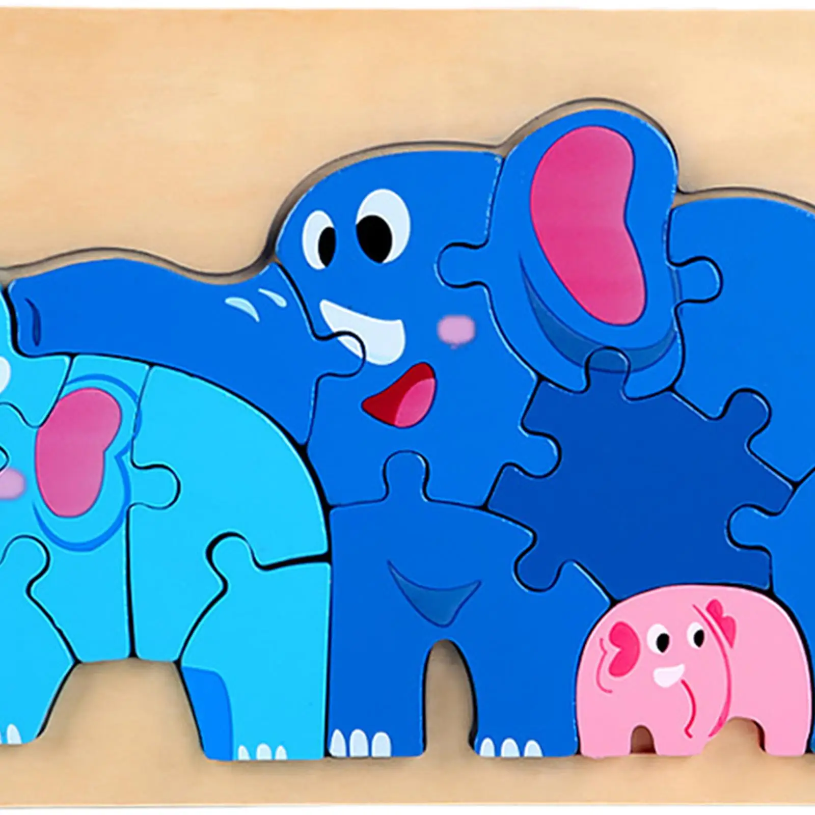 Puzzle en bois Montessori, planche de Puzzle, formes de couleurs, puzzles en forme d'animaux pour