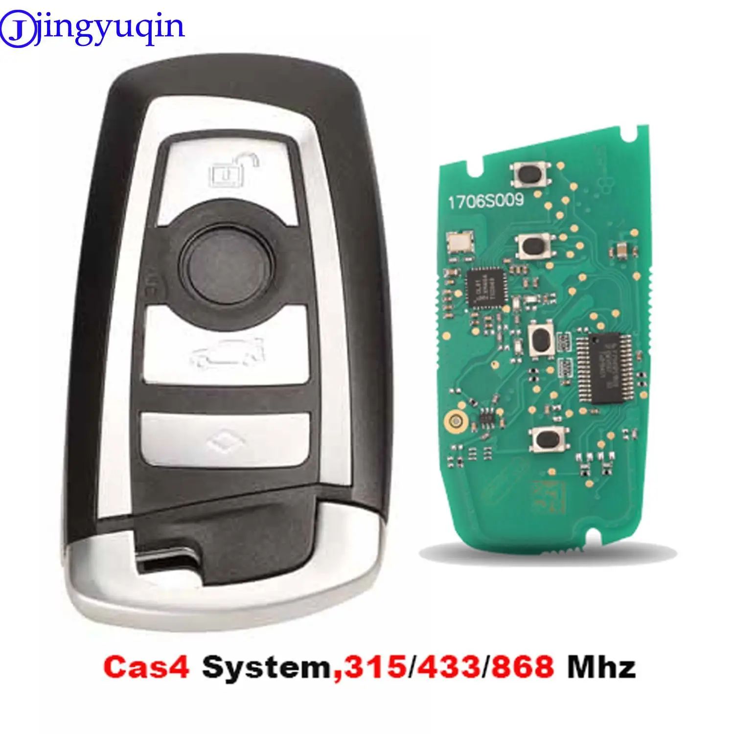 

jingyuqin CAS4 868/315/433mhz Remote Smart Key For BMW 1 3 5 7 Series CAS4 System Auto Vehichle Alarm Keyless Fob pcf7945