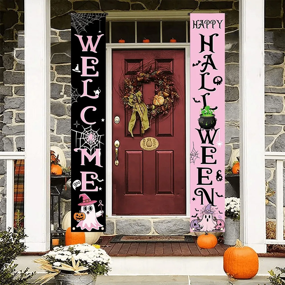Różowo-czarny baner na werandę – Home Security Yard Sign recenzja i cena
