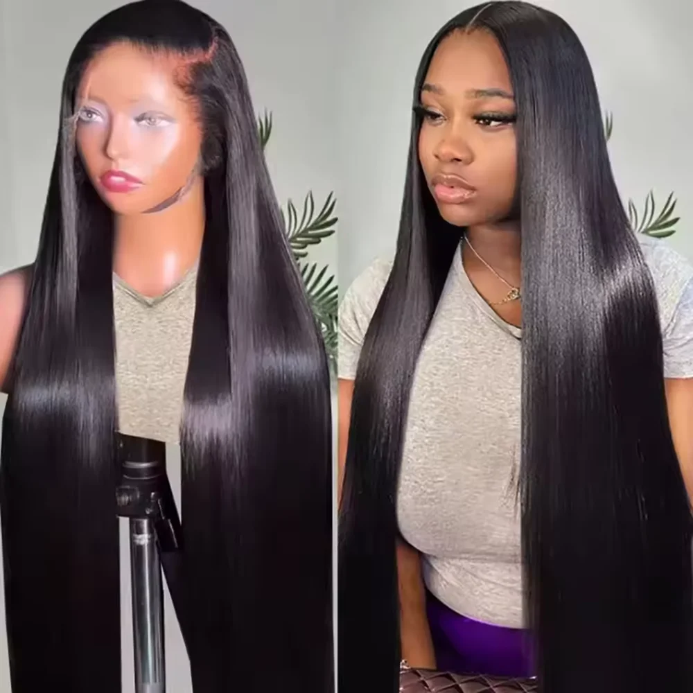 Straight Human Hair Wigs 13x4 Lace Frontal Wigs 250 Density 13x6 HD Transparent Lace Front Wigs For Woman Brazilian Hair Natural Color
