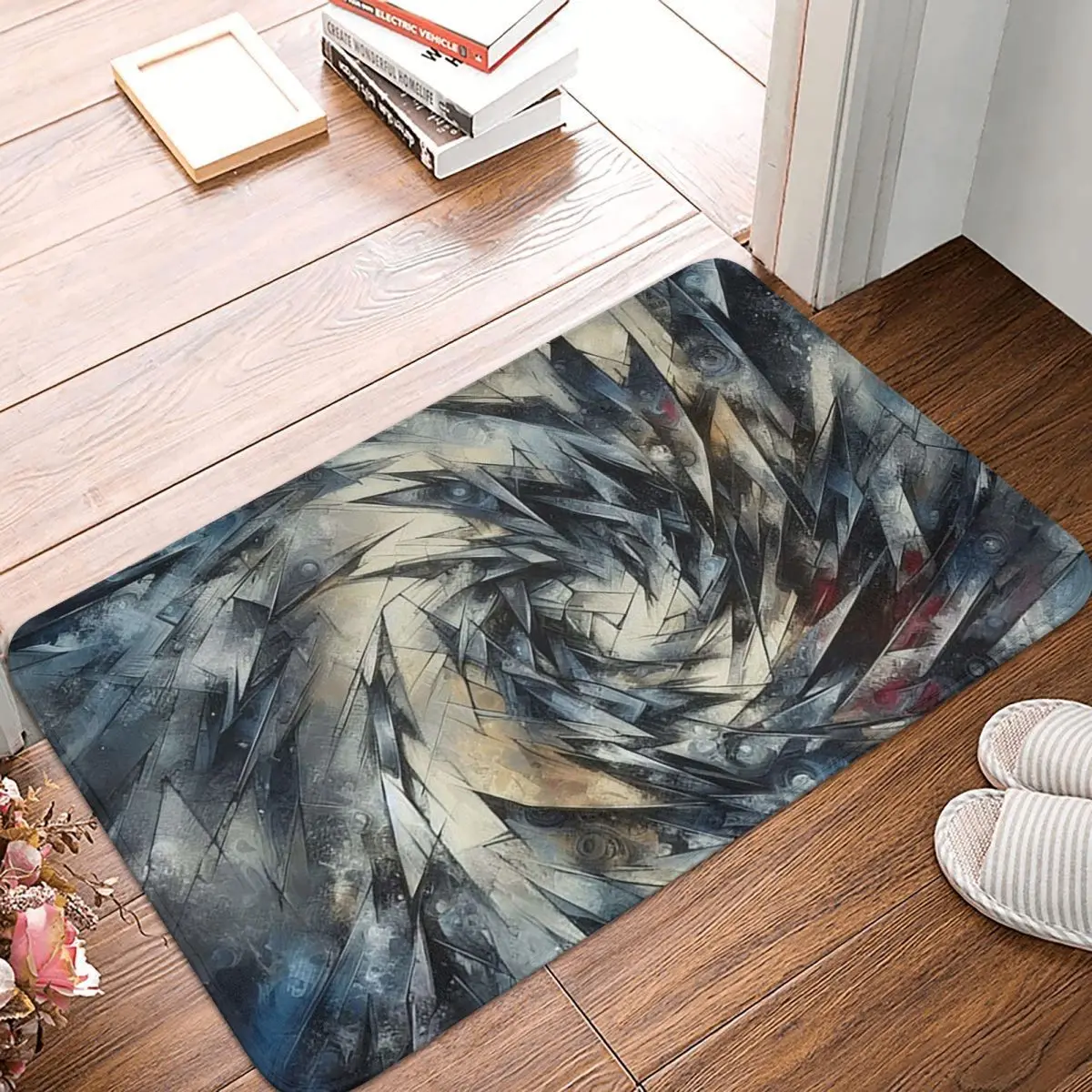 Cosmic Whirlwind Abstract Dynamics Non-slip Doormat Floor Mat Antiwear Carpet Rug for Kitchen Entrance Home Balcony Footpad Mats