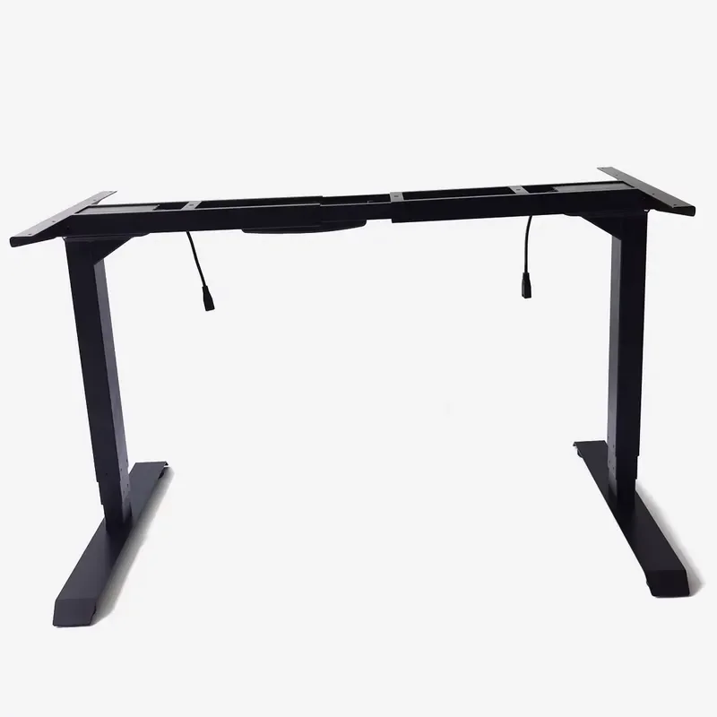 Electric Standing Desk Dual Motor Adjustable Height Ergonomic Metal Office Computer Desk Three Stage Modern Workstation