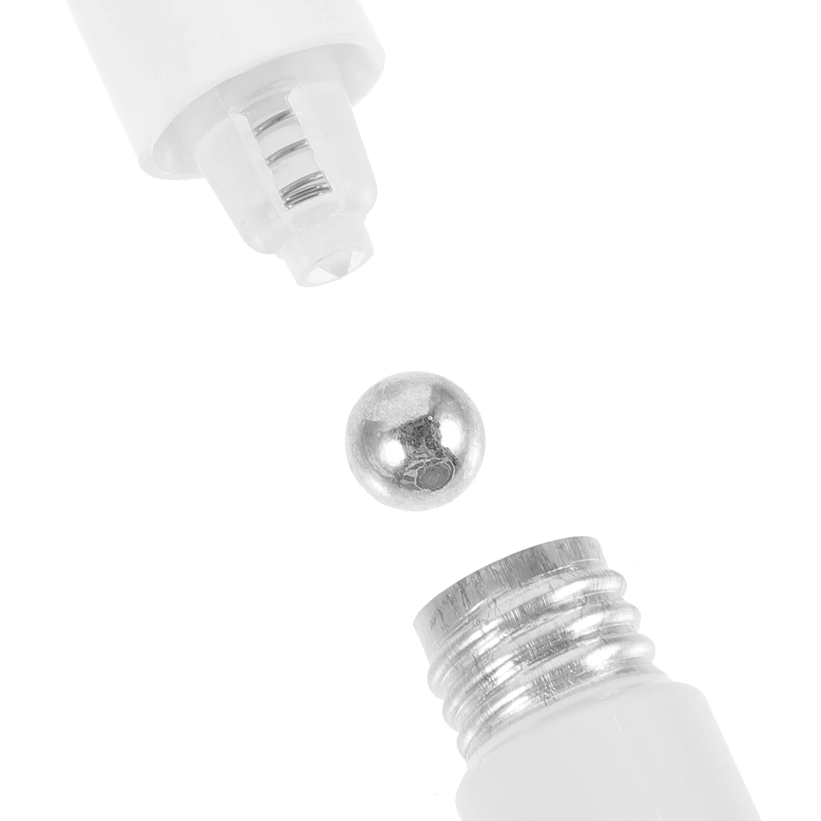 

6pcs Empty Refillable Paint Holder Metal Ball Design Smooth Writing Students Stationery Transparent Painting Pen Shells Aluminum