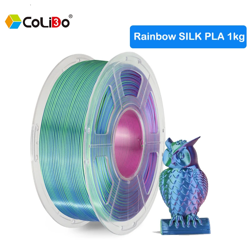 Filamento in PLA di seta CoLiDo 1.75mm 1KG PLA + filamento per stampante 3D ad alta tenacità lucido