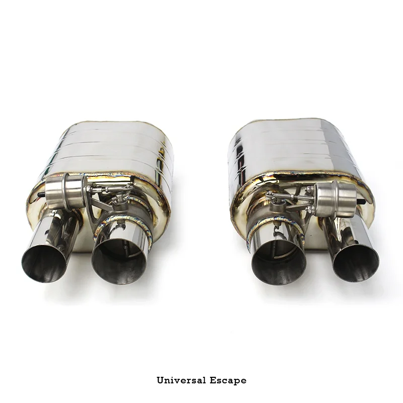 Exhaust Pipe Muffler For Universal escape Acoustical Damper Stainless Steel Exhaust valve control