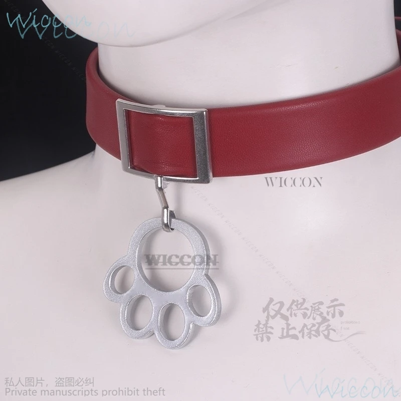 Vtuber Inugami Korone YouTuber Cosplay Cute Dog Bone Necklace Choker Headwear Hair Clip Hairpin Cosplay Prop Accessory Hold Live