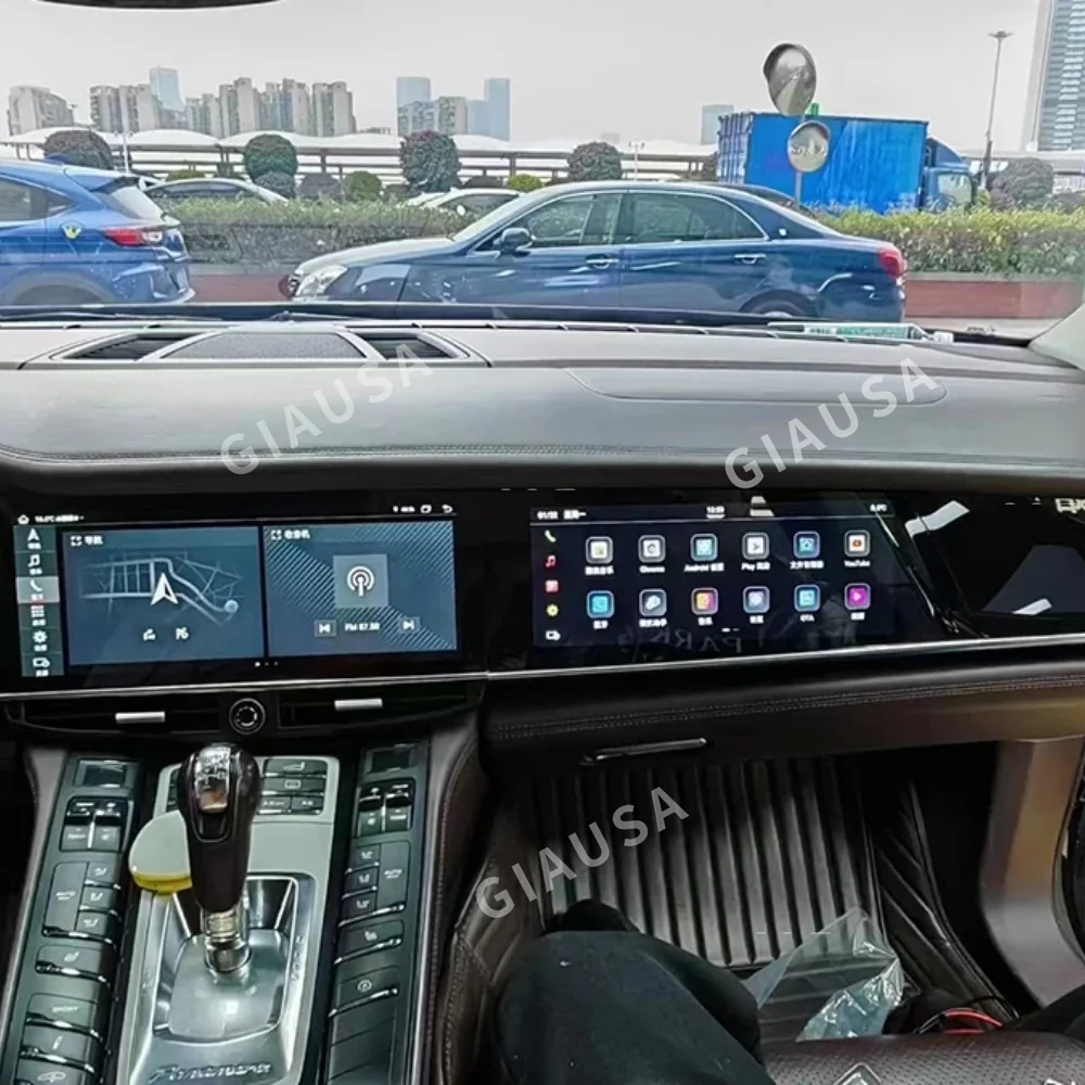 Radio Android QLED mejorada de 24,6 pulgadas para Porsche Panamera 2011-2017 navegación GPS para coche reproductor Multimedia pantalla táctil unidad principal