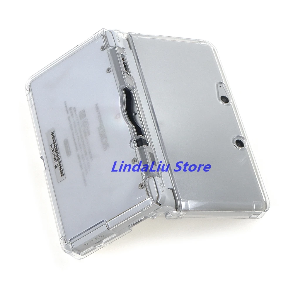 10pcs Transparent Crystal Case for 3DS Game Console Hard Housing Dustproof & Shockproof Protective Cover