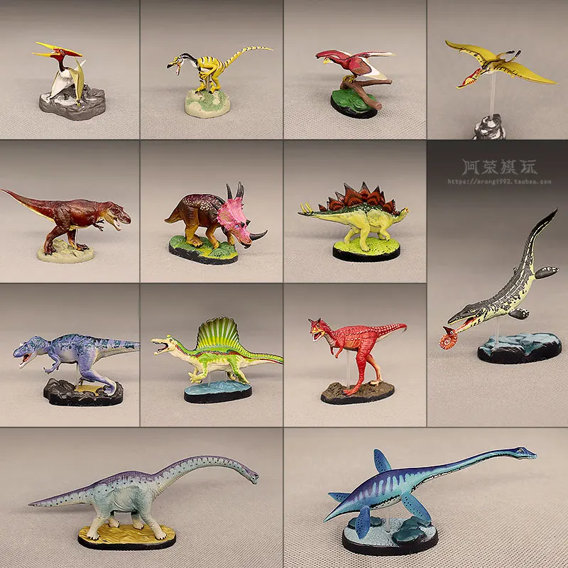 Simulation Jurassic Dinosaurs Action Figures Model Tyrannosaurus Mosasaur Velociraptor Miniature Ornament Accessories Toys