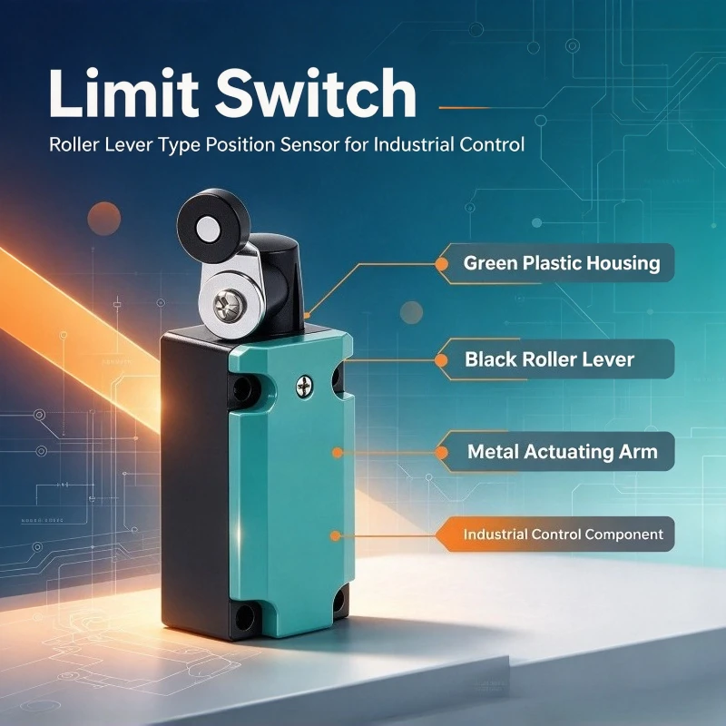 3SE5112-0CH50 Limit Switch 1NO/1NC Roller Lever IP67 Industrial Automation Position Switch