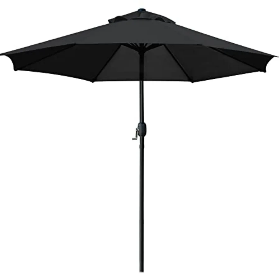 

9' Patio Umbrella Outdoor Table Umbrella with 8 Sturdy Ribs