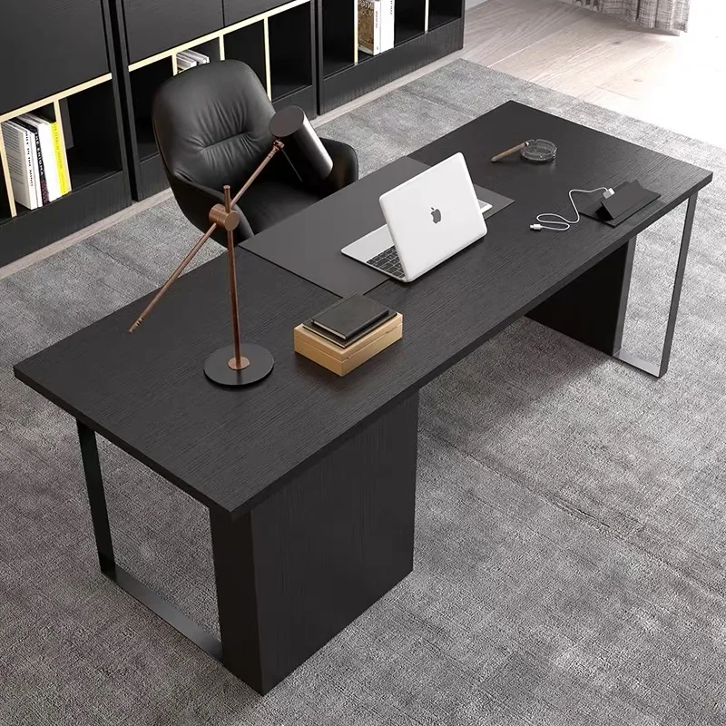 

Black Executive Office Desks Designer Strong Standing Table Computer Desks Bedroom Luxury Mesa Escritorio Office Furniture