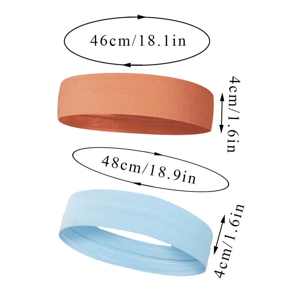 Hot Thin Women Men Sports Headband Silicone Forehead Protection Hair Band Non-Slip Sweatband Stretch Hairband Hair Accessories