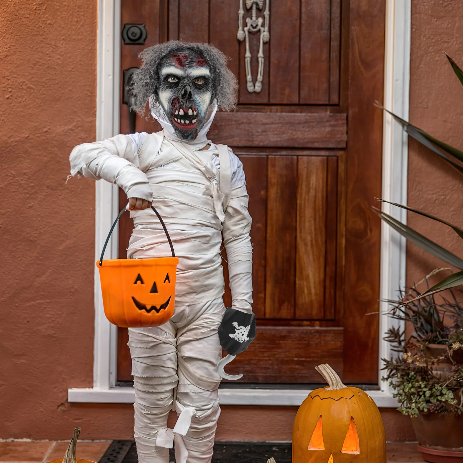 

Halloween Scary Creepy Mask Lightweight Nylon Material Perfect for Cosplay Masquerade Party Scary Full Face Prop