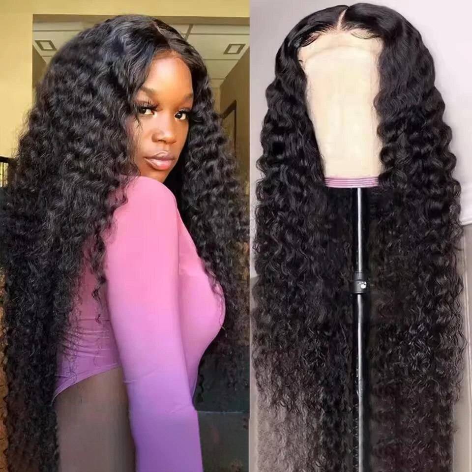 

Deep Wave Lace Frontal Wig Human Hair 13x4 Curly Human Hair Wig Transparent Lace Wig 13x6 Water Wave Wigs 5x5 Glueless Wig 200