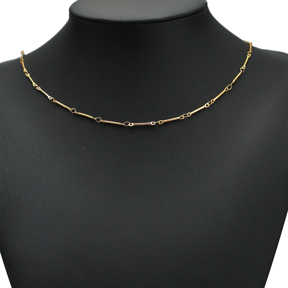 1 Meter Gesichtslose Edelstahl-Handgefertigte Lange Ketten für DIY Modeschmuck, Armbandherstellung, Halsketten, Ohrringe und Accessoires – Detail 4