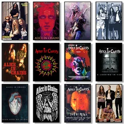 Vintage Classic Band Alice in Chains Music Singer Art Poster Canvas Painting Wall Prints Picture for Living Room Bar Home Decor