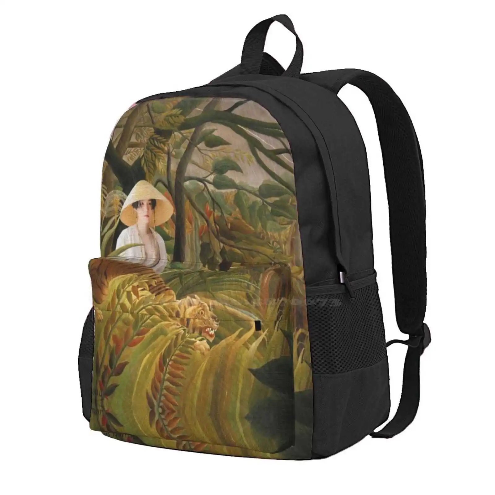 Agust D And Tiger In The Jungle Hot Sale Schoolbag Backpack Fashion Bags Agust D Suga Yoongi Rousseau