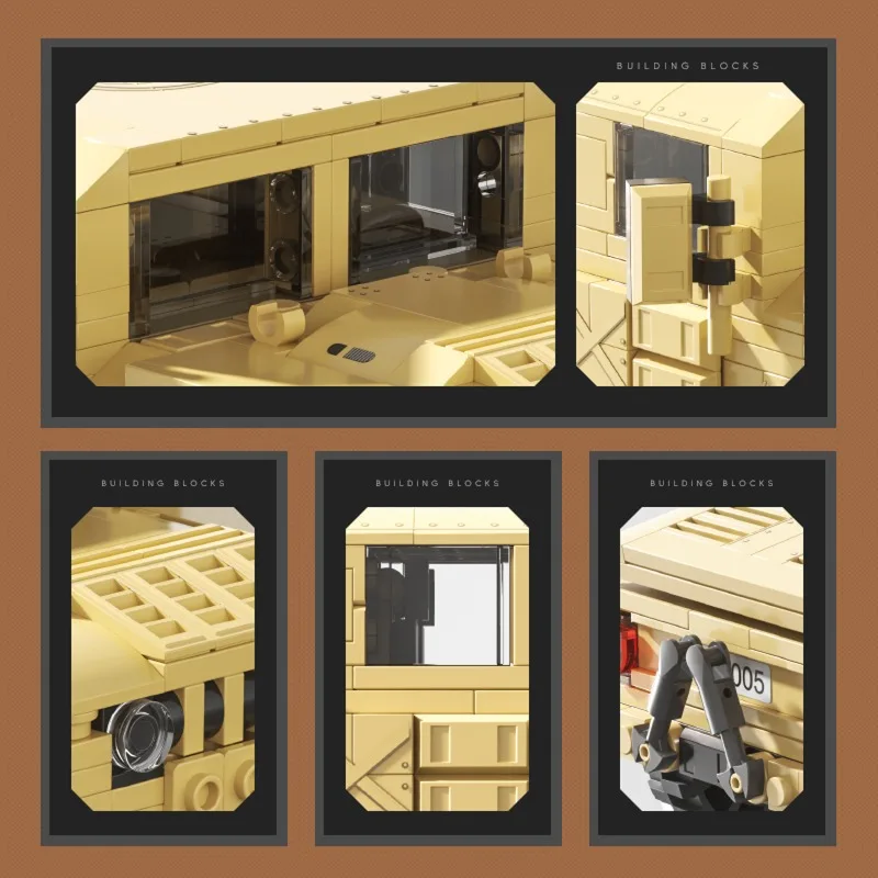 

510PCS MOC Military Vehicle H1 Racing SUV Car Model Building Blocks Brick Assembly Toy for Children Aldult Birthday Gifts 66005