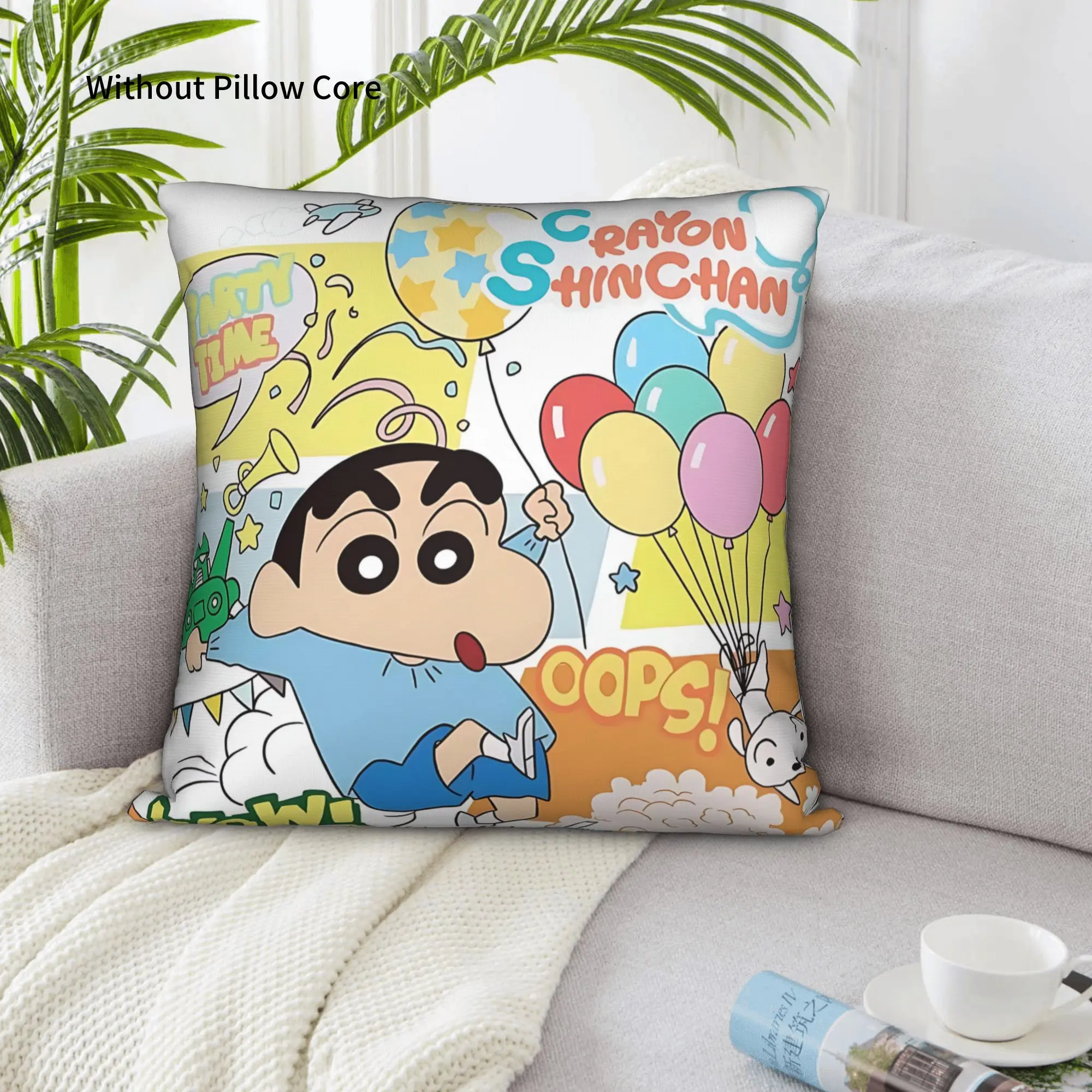 1PC Crayon S Shin chan Pillow Case Double-Sided Printing  Sofa Cushion Bedroom Bedside Pillow