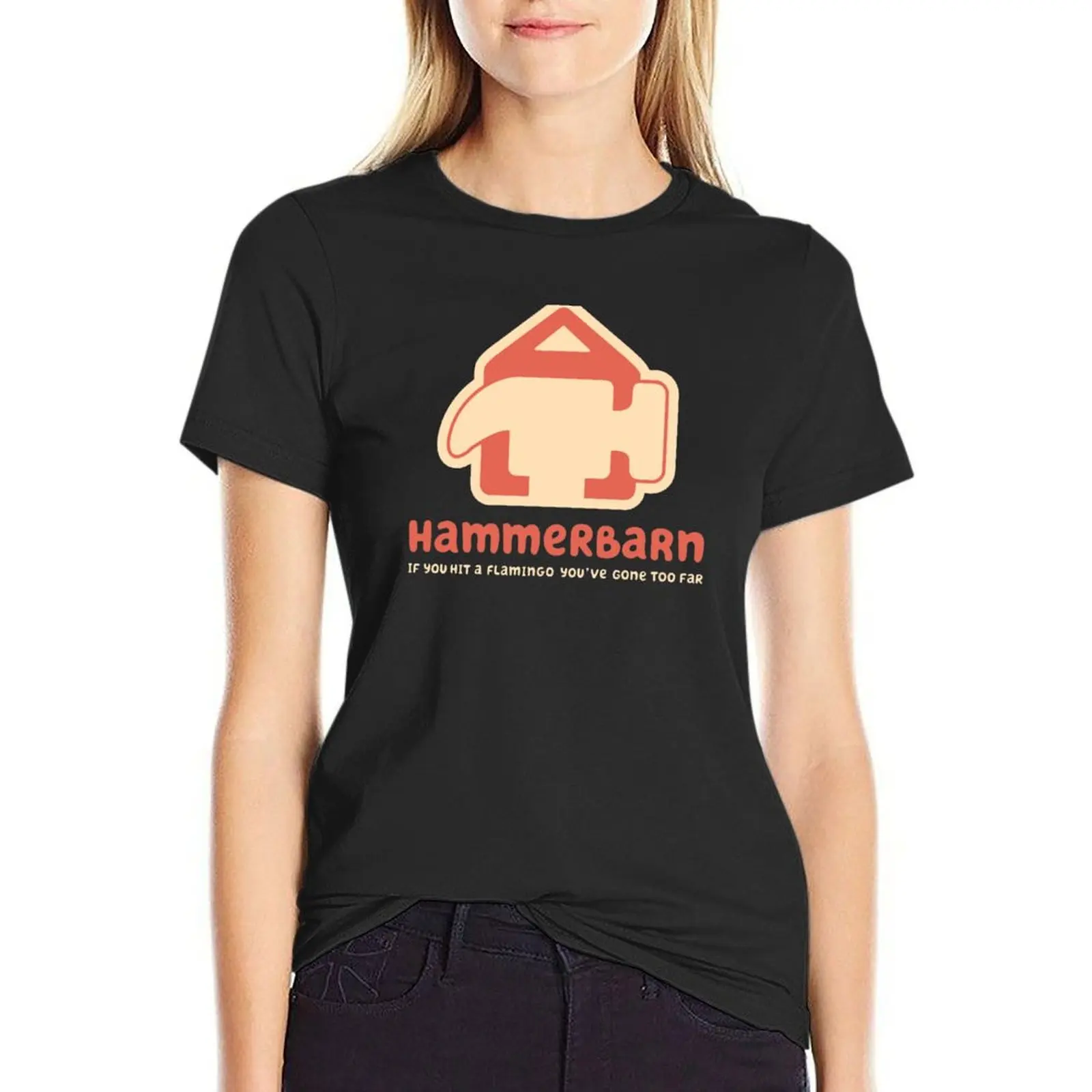 

Retro Hammerbarn T-Shirt sweat Blouse sports fans spring clothes Women 2025