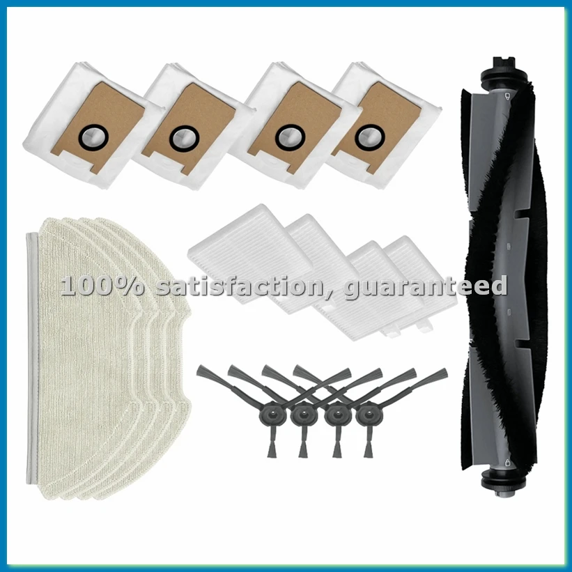 

Запасные части и аксессуары для T20: основная и боковые щетки, HEPA-фильтр, салфетки для мытья полов, мешки для сбора пыли - A57M