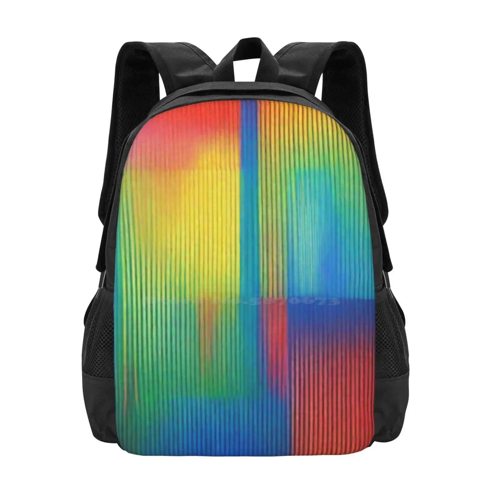 Artwork By Carlos Cruz Diez Hot Sale Schoolbag Backpack Fashion Bags Carlos Cruz Diez Labyrinthus Carlos Cruz Diez Oeuvres