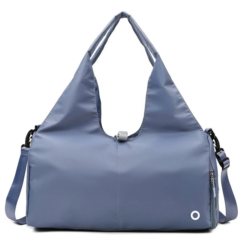 Sac de sport polyvalent avec compartiment indépendant pour chaussures, tissu nylon léger pour la salle de sport, les voyages, le yoga et les activités de plein air