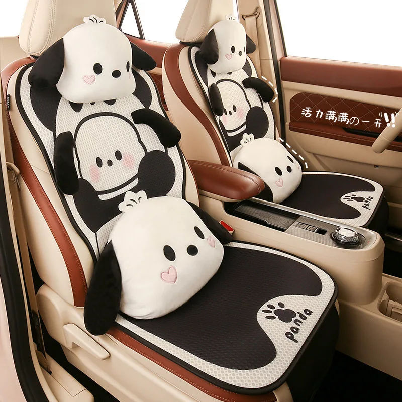 Sanrio Motors Genuine Seat Protector Cushion Breathable Soft Cooling Pad Cute Car Decoration Cartoon Pochacco Car Accessories