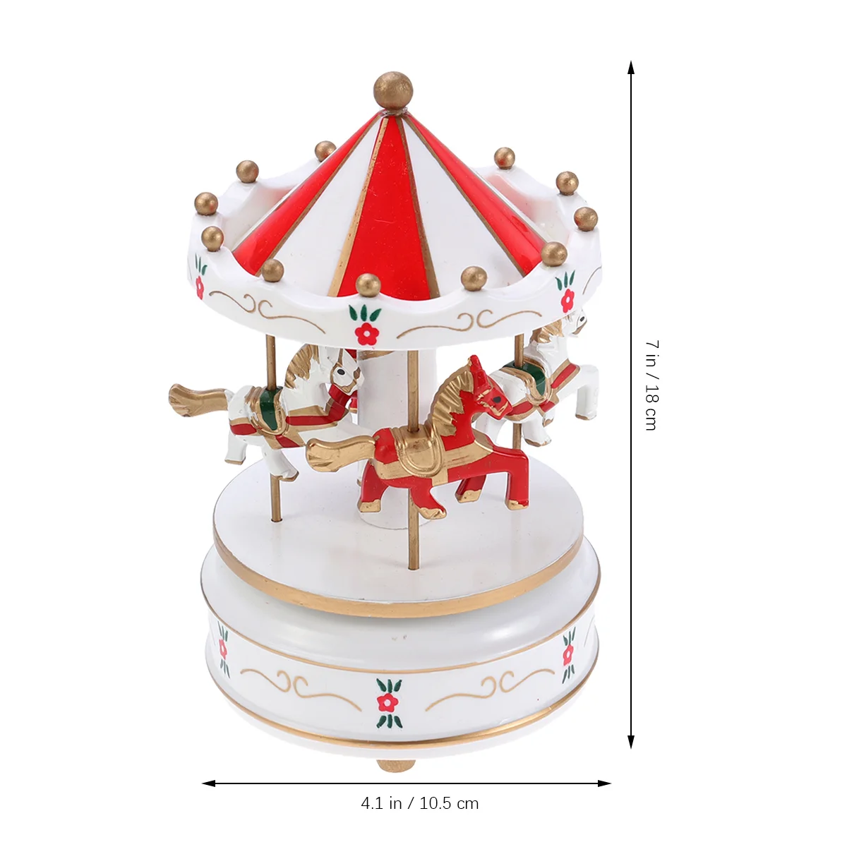 Regali per calze, ornamenti per presepe, carosello in miniatura in legno