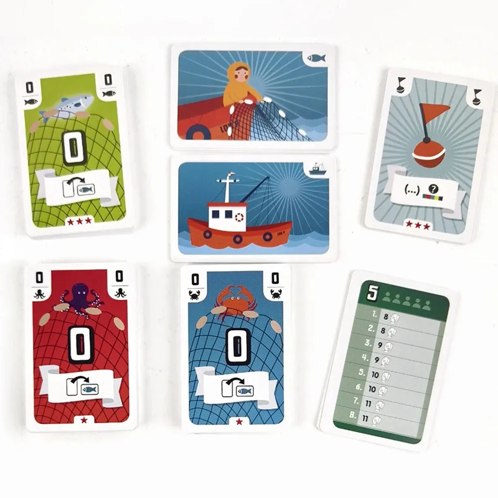 

Новинка 2024 года, настольная игра, рыбалка, 3-5 игроков, 40-60 минут, забавная настольная игра для семьи/вечеринки, развлекательная карточная игра для друзей