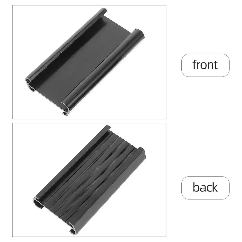 8Pcs Clear PVC Shelf Label Holders for Wire Shelving – Reusable, Moveable Retail & Library Organization Labels