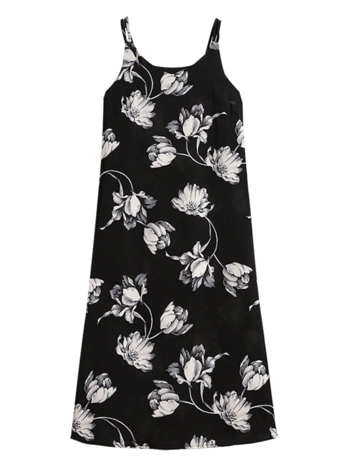 Plus Size Zomer 2024 Dames Chiffon Dr Bloemenprint Off-shoulder A-lijn Jurk Ele Afslanken Loose Fit Vloerlengte