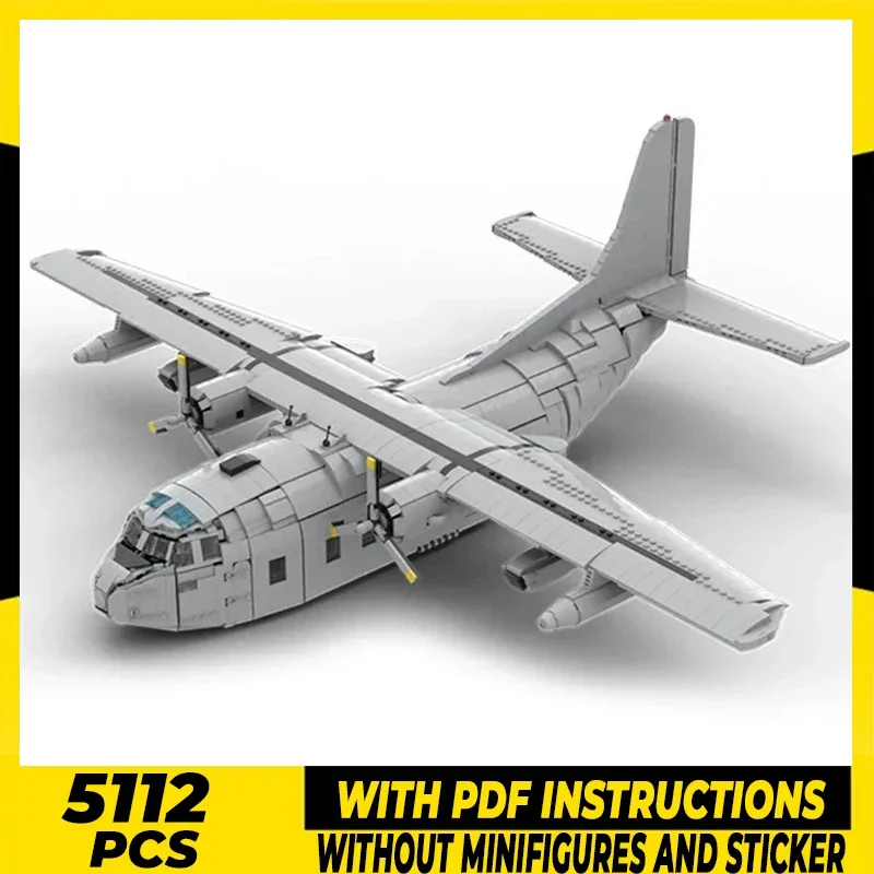 

Military Aircraft Model Moc Building Bricks Fairchild C-123K Fighter 1:35 Technology Blocks Gift Christmas Toy DIY Sets Assembly