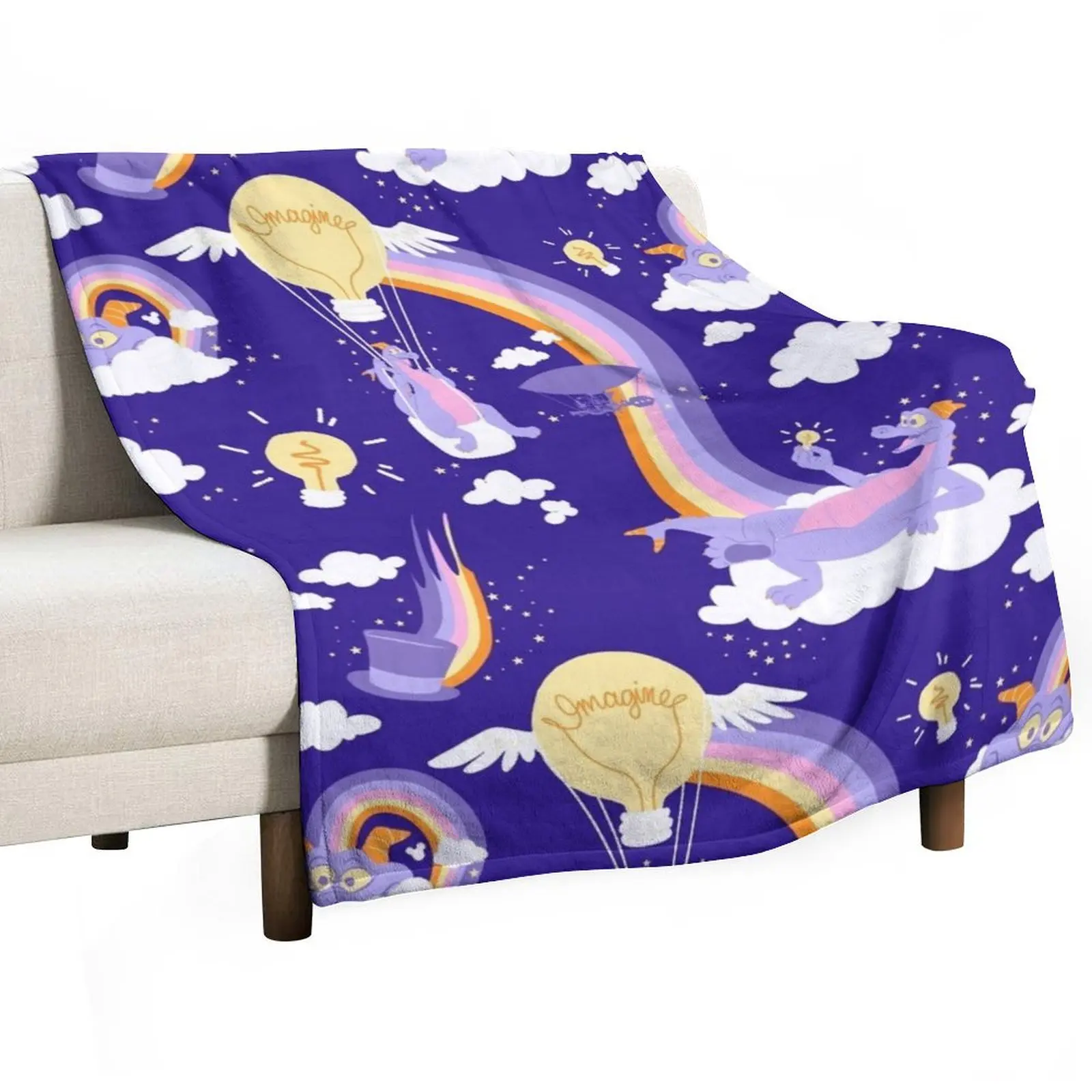 

Figment pattern Throw Blanket Thin Multi-Purpose Winter beds For Decorative Sofa Blankets