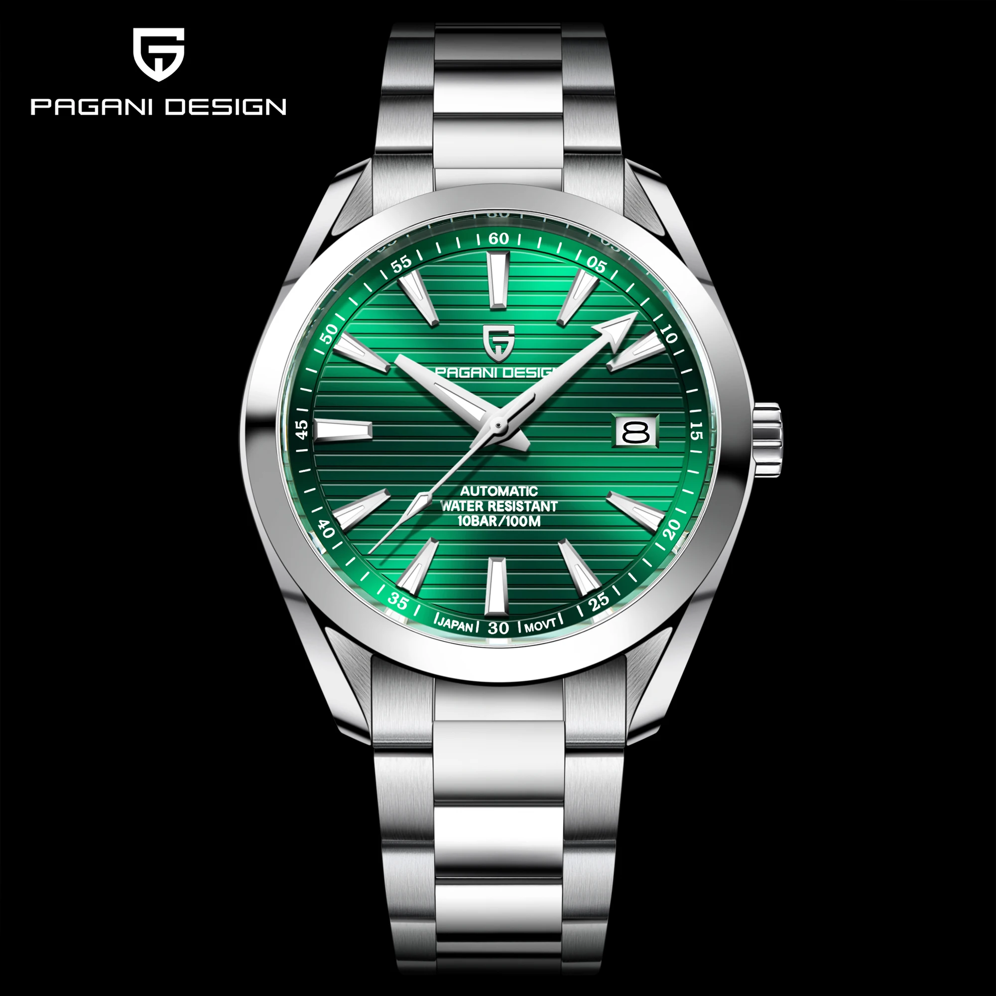 PAGANI DESIGN 40MM A150 Men's Watches Luxury Automatic Watch For Men Mechanical WristWatch Stainless Steel Sapphire Glass