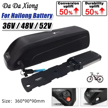 Nowa bateria 36V 48V 52V 40AH do roweru elektrycznego Hailong, 40AH BMS do silnika 350W 500W 750W 1000W i darmowa ładowarka w prezencie.