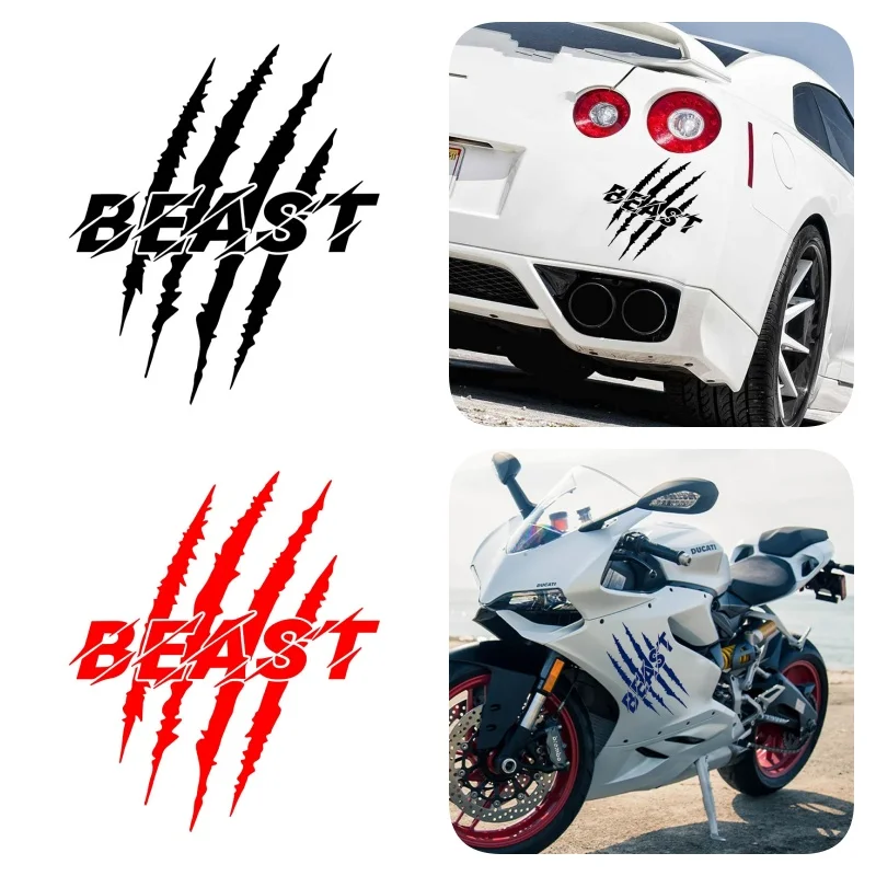 

Car sticker personalized and creative beast scratch motorcycle decoration sticker scratch cover Vinyl Decal Car Accessories