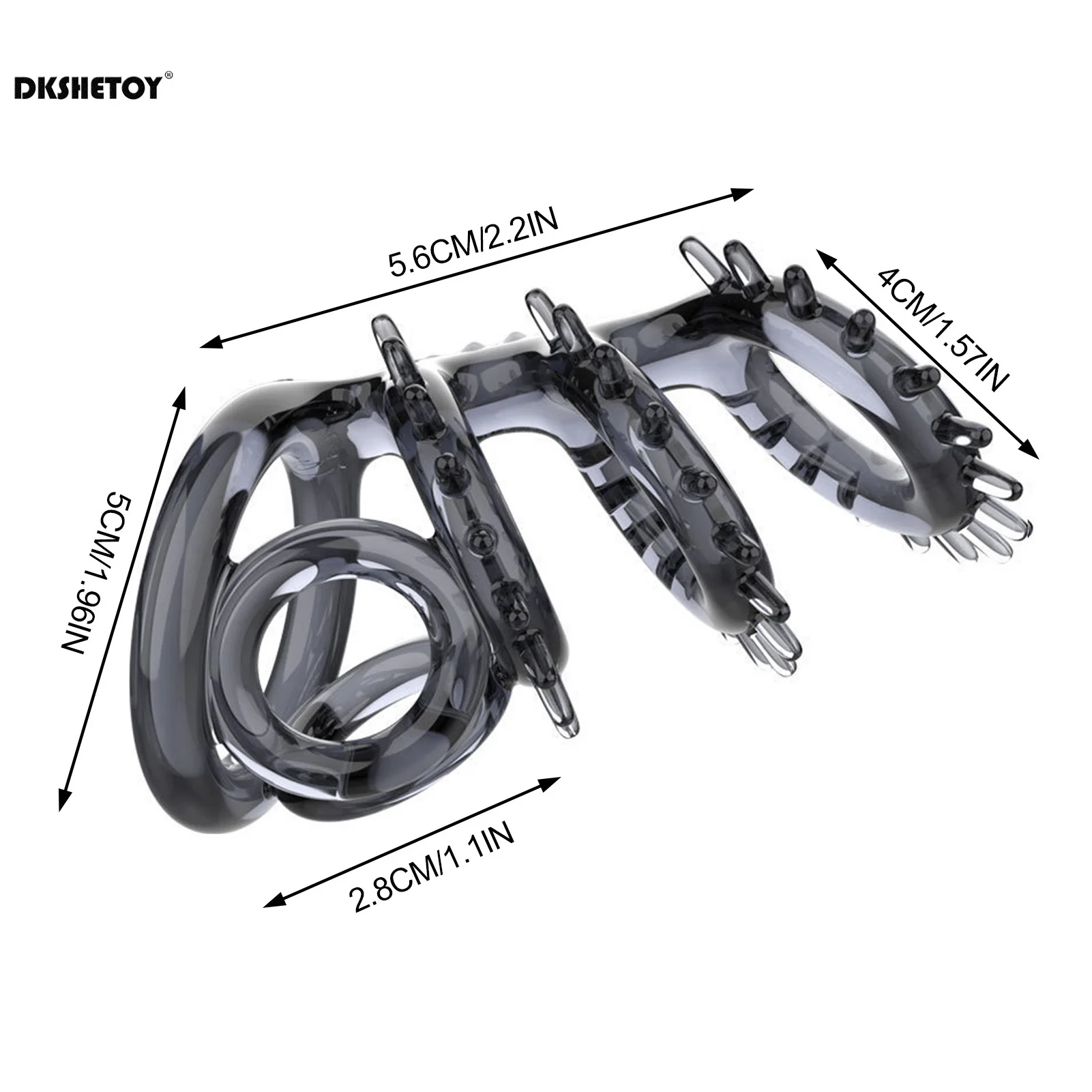 سبايك خاتم الديك لعبة الجنس للرجال تأخير القذف القضيب كم دائم الديك الجنس تأخير الديك القضيب توسيع لوازم الكبار