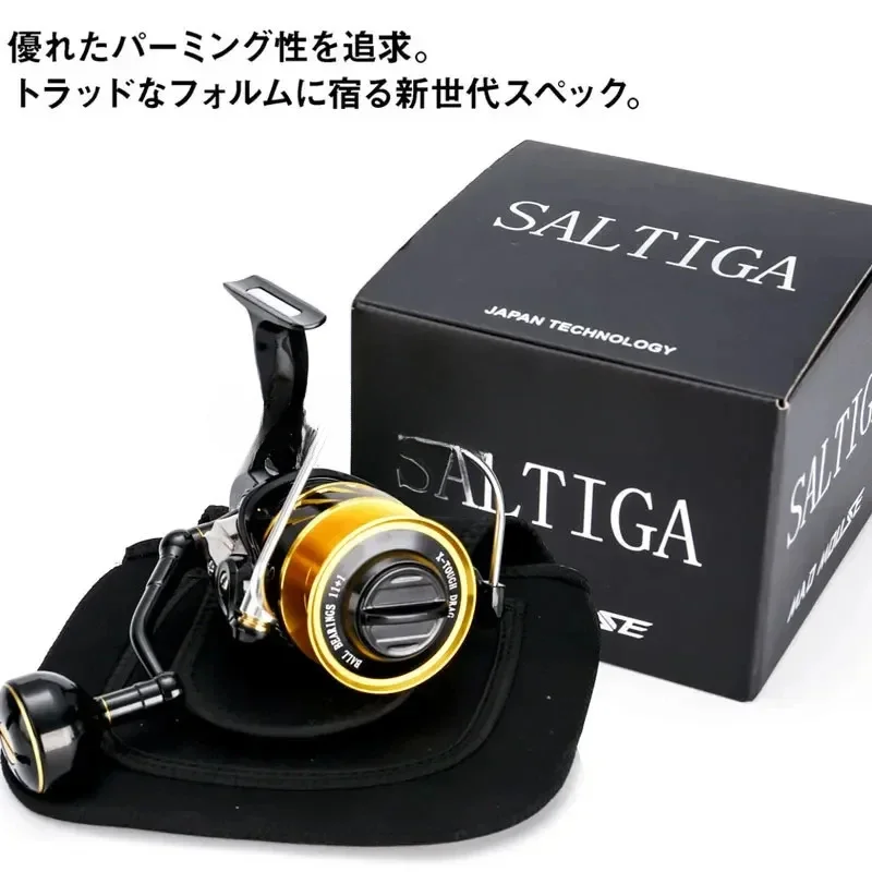 Saltiga For SW4000XG SW6000HG SW10000HG Fishing Reel Saltwater 11+1 Bearings Spinning Jigging Reel 35kg DragPower