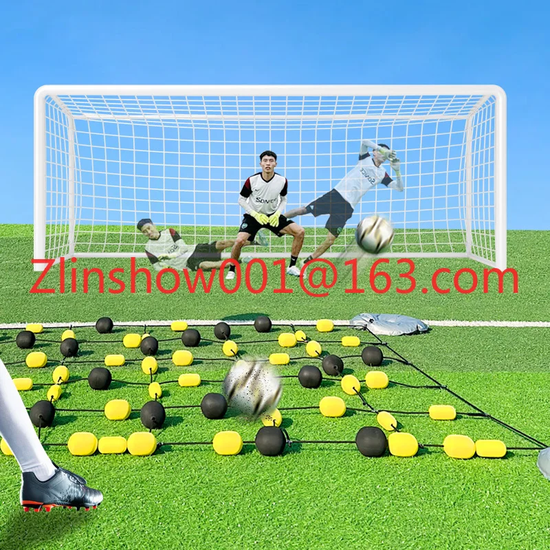 2.8x2m Soccer Training Equipment Soccer Goalkeeper Training Artifacts Rebound Chain Sensitive Reaction Punt Training